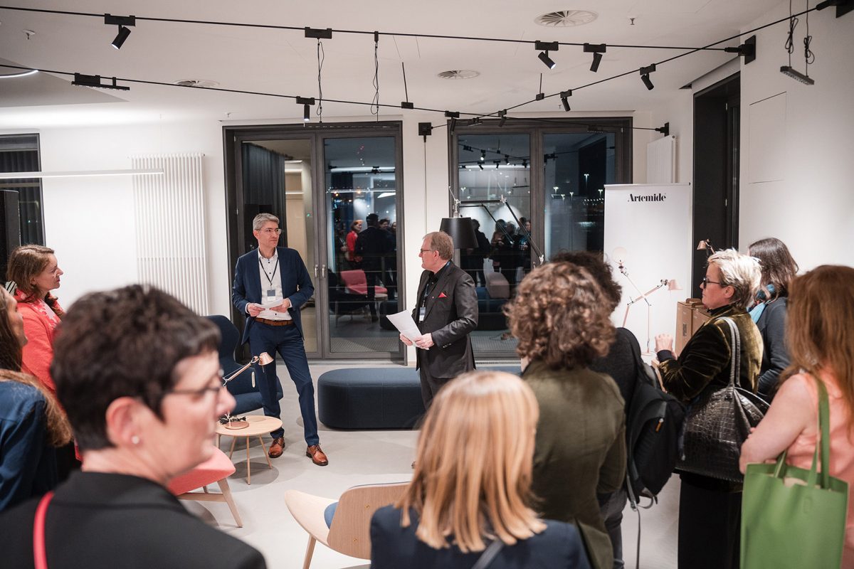 Eröffnung Showroom IDX 22 Hamburg von Artemide, Ege Carpets, Gabriel